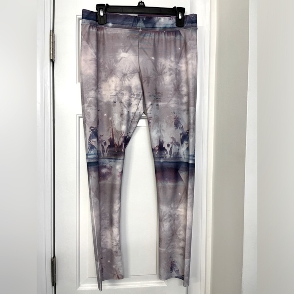 American Eagle• Marbled Purple White Hi-Rise Leggings, Size L, EUC - Picture 3 of 11